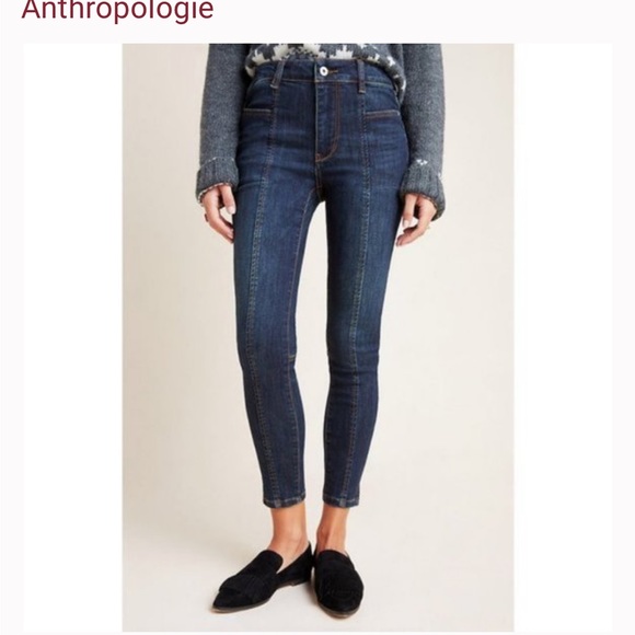 Anthropologie Pilcro Front Seam Denim Leggings - Picture 7 of 11